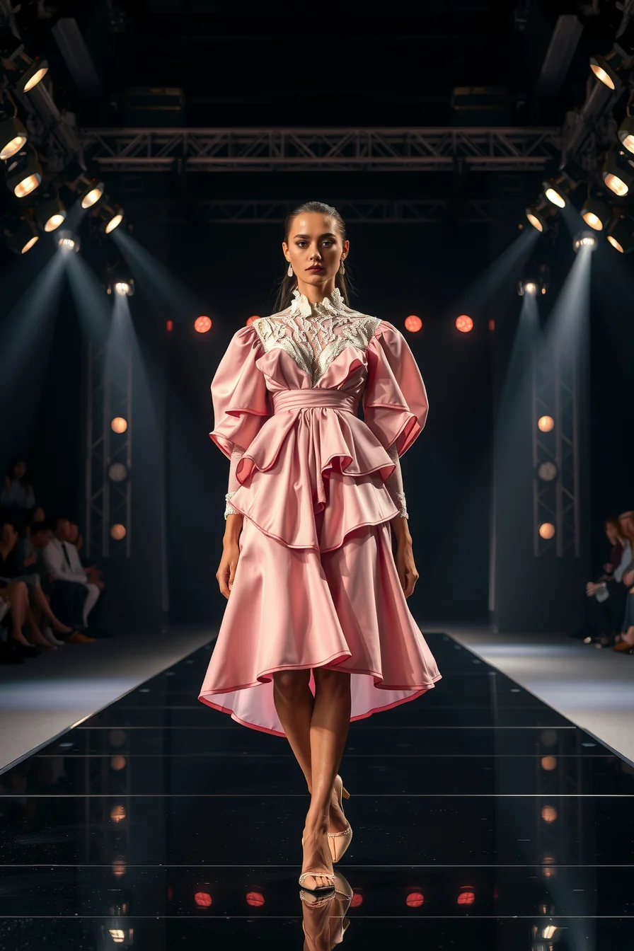 AI designed luxury couture dress concept for modern fashion creators