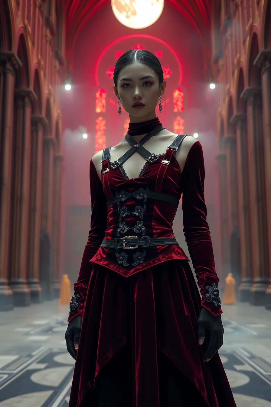 Creative AI generated fashion dress design concept by Ineesight AI designer