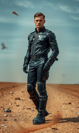 AI Fashion Design – Industrial Wasteland Fashion Design