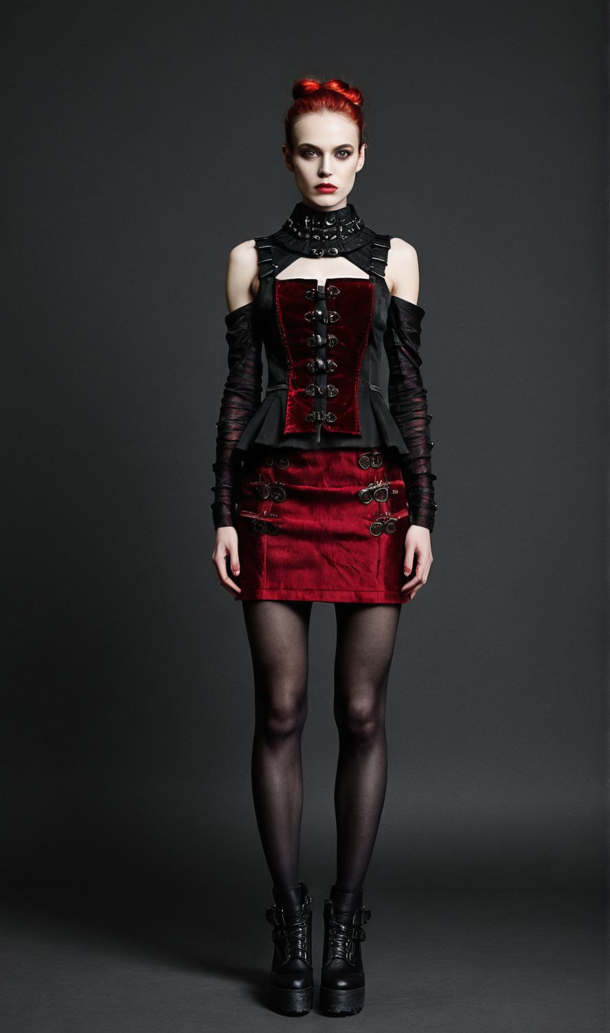 AI Fashion Design – Gothic & Dark Couture Design