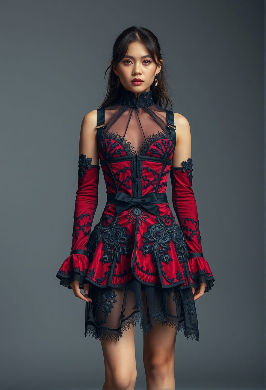 AI Fashion Design – Gothic & Dark Couture Design