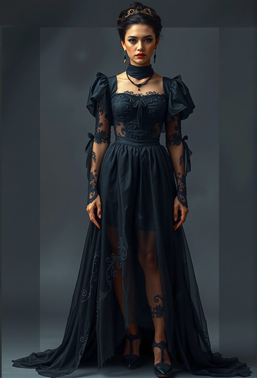 AI Fashion Design – Gothic & Dark Couture Design