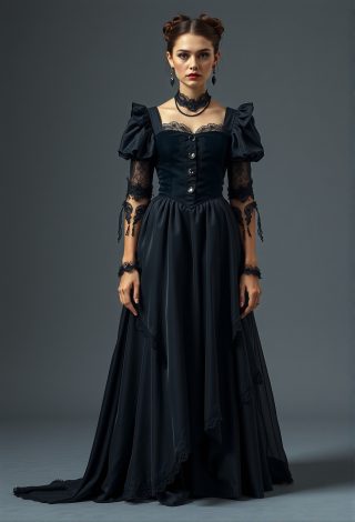 AI Fashion Design – Gothic & Dark Couture Design